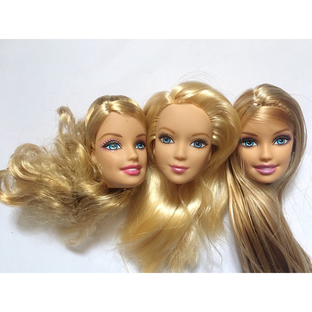 Head barbie chính hãng xuất dư, đầu búp bê 150k