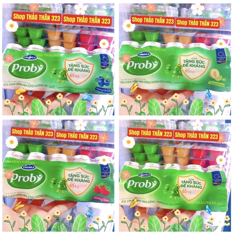 Mới -SỮA CHUA UỐNG PROBI LÊN MEN TỰ NHIÊN VINAMILK 65ml