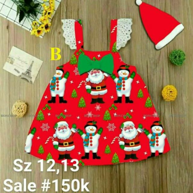 Sale Đầm Noel kèm nón