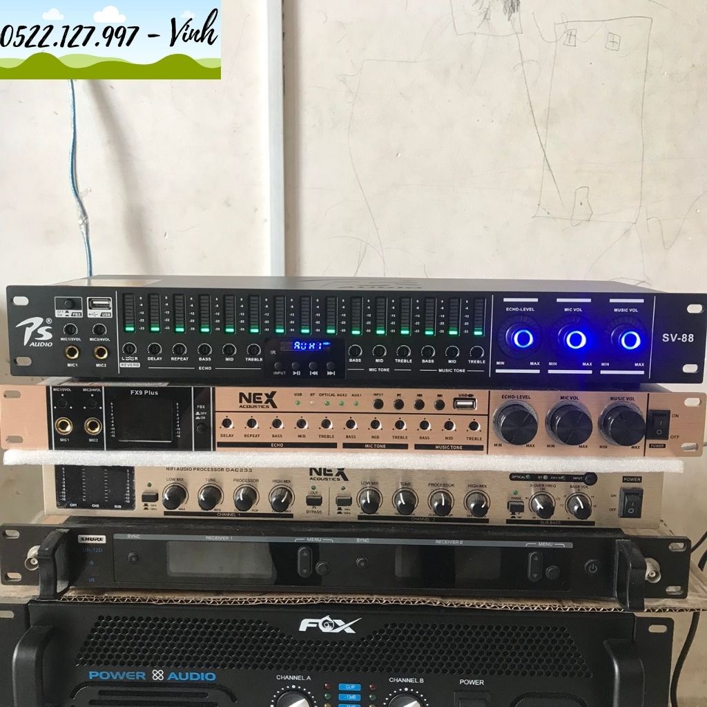 Vang cơ Lai Số PS Audio SV88 echo kép  - Hỗ trợ chống hú Revert, Lượt EQ - Gia Khang Shop