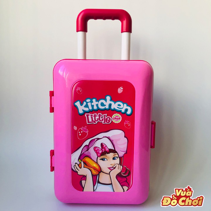 Bộ Đồ Chơi Nấu Ăn Có Bếp Từ Cao 63cm Gấp Gọn Thành Chiếc Vali Siêu Hot
