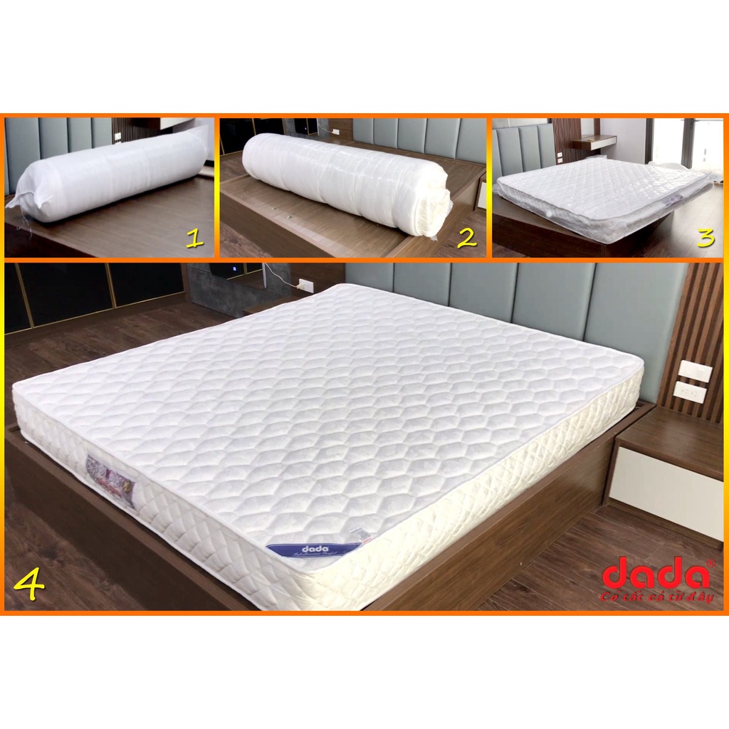 Đệm Lò Xo Túi Độc Lập Tiêu Chuẩn Khách Sạn SB DADA - Dày 22/25cm - Hỗ Trợ Cho Người Bị Đau Lưng - Hàng Chuẩn Chính Hãng