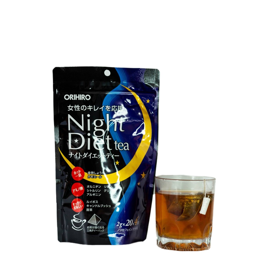 Trà giảm cân Night Diet Tea Orihiro 20 gói/túi và 24 gói/túi