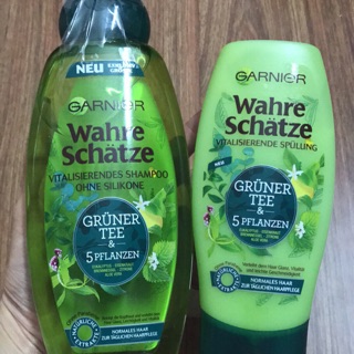 CẶP GỘI XẢ GARNIER WAHRE SCHÄTZE TRÀ XANH