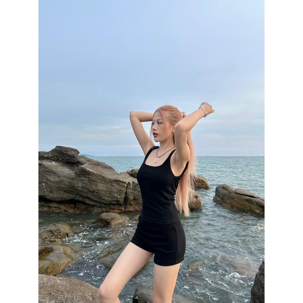 Set thun áo dây và quần ngắn SPORT SET