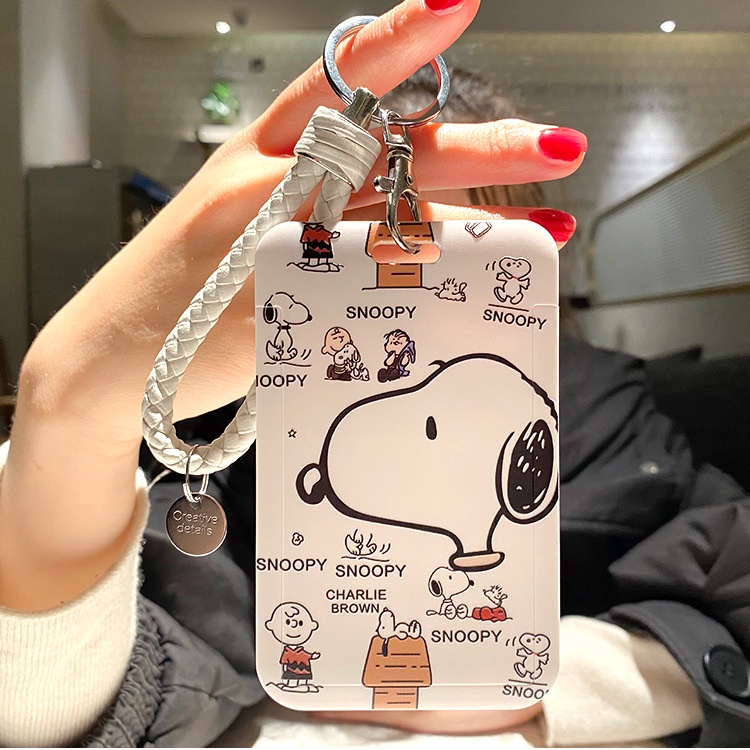 Bao Đựng Thẻ Học Sinh Sinh Viên Hoạt Hình Chó Snoopy Xinh Xắn