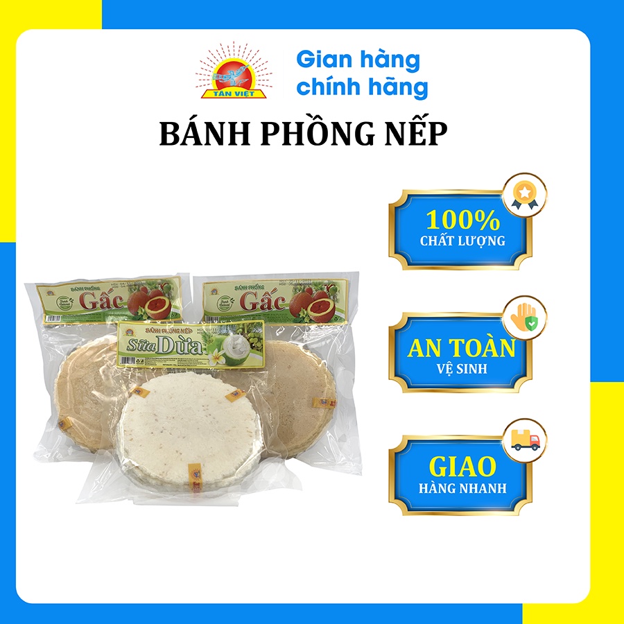 Bánh Phồng Nếp TÂN VIỆT Hương Vị Sữa Dừa Khối Lượng 130g Cực Kỳ Tiện Lợi