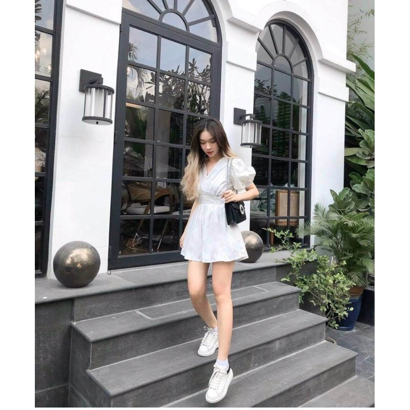 KOKO JUMPSUIT - JS DÁNG XÒE CỘT NƠ SAU