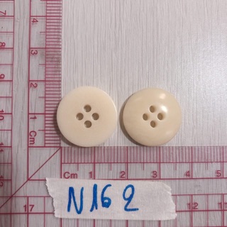 Combo 10 nút áo trắng trơn N160-162 (phụ kiện may vá, trang trí quần áo,Handmade,DIY)