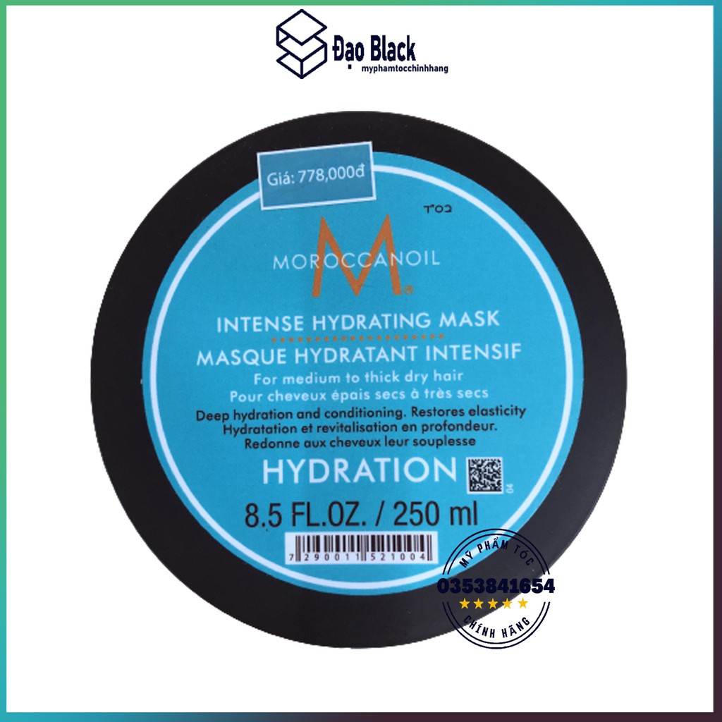 Kem ủ tóc Moroccanoil chính hãng dầu hấp tóc phục hồi hư tổn moroccanoil treatment  Hydrating Mask 250ml  DT02.250ml