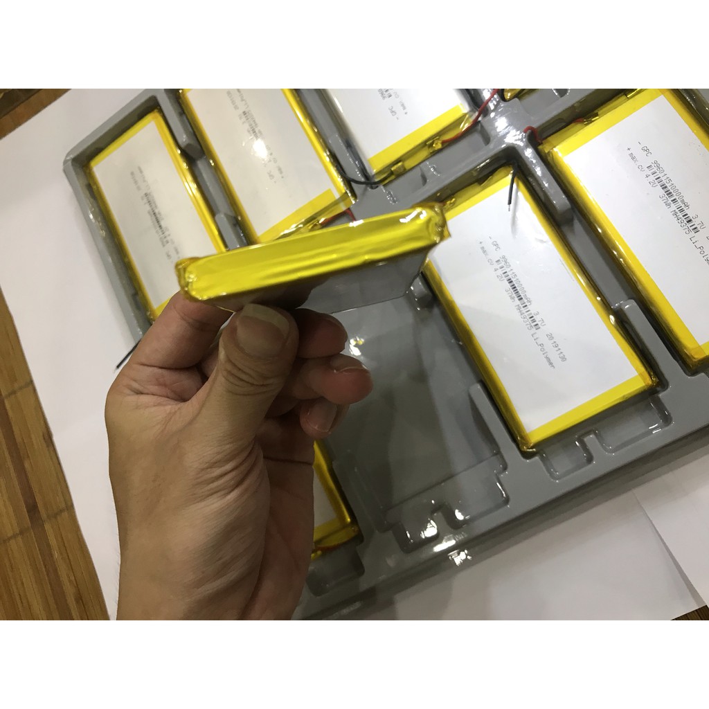 Pin lipo-Pin Lithium-Polymer 3.7V 10000mAh 9960115 mới 100% Chuẩn dung lượng - Có mạch bảo vệ