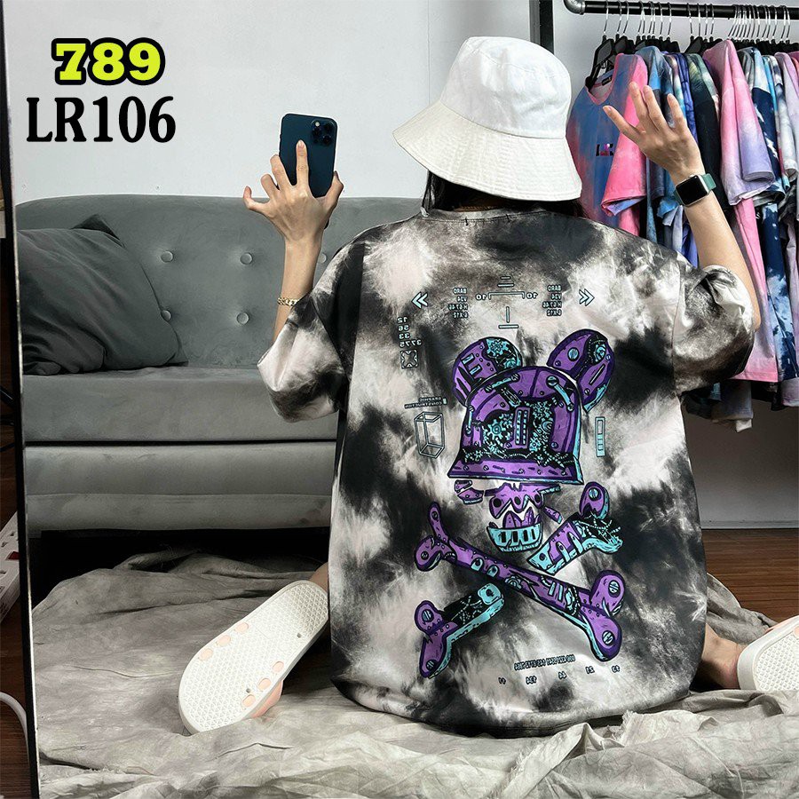 Áo thun loang màu 𝑭𝒓𝒆𝒆𝒔𝒉𝒊𝒑 Áo phông unisex LR34 {nhiều mẫu} vải cotton xượt poli co giãn thấm hút tốt, không xù lông