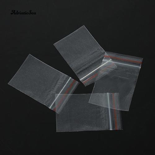 Bộ 100 Túi Zip Nhựa Trong Suốt Kích Thước 4x6cm