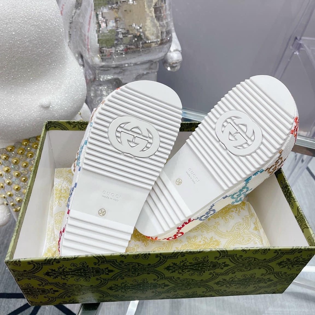 Dép Xuồng Bánh Mì GC Cao 5cm QC Hàng Hộp SC TRINH LÊ SHOP GIÀY DÉP