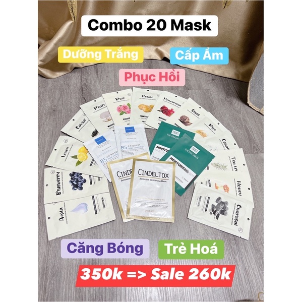 Combo Mask Đa Dạng Dưỡng Da Mix Sẵn