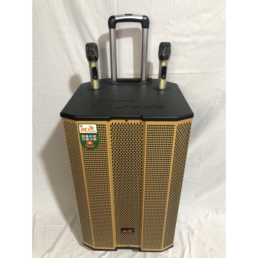 Loa kéo loa karaoke MD 1568 Bass 40 thùng loa gỗ, Tích hợp công nghệ Vang Cơ REVERB và công nghệ âm thanh nổi TWS