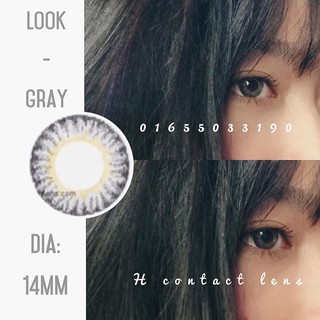 kính áp tròng - look fresh air gray lens