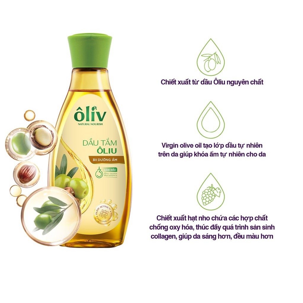 Dầu Tắm Ôliv Virgin Olive Oil 250ml-KM