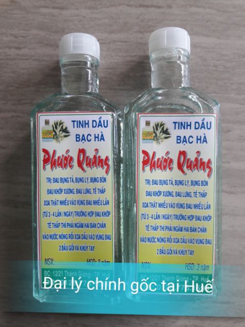 Tinh dầu Bạc hà nguyên chất Phước Quảng 60ml, chính gốc Huế