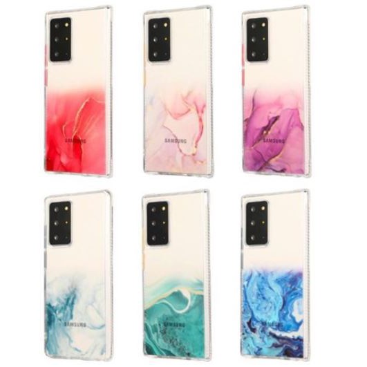 Ốp lưng Likgus vân loang viền đá Samsung Note 20 Ultra sang chảnh