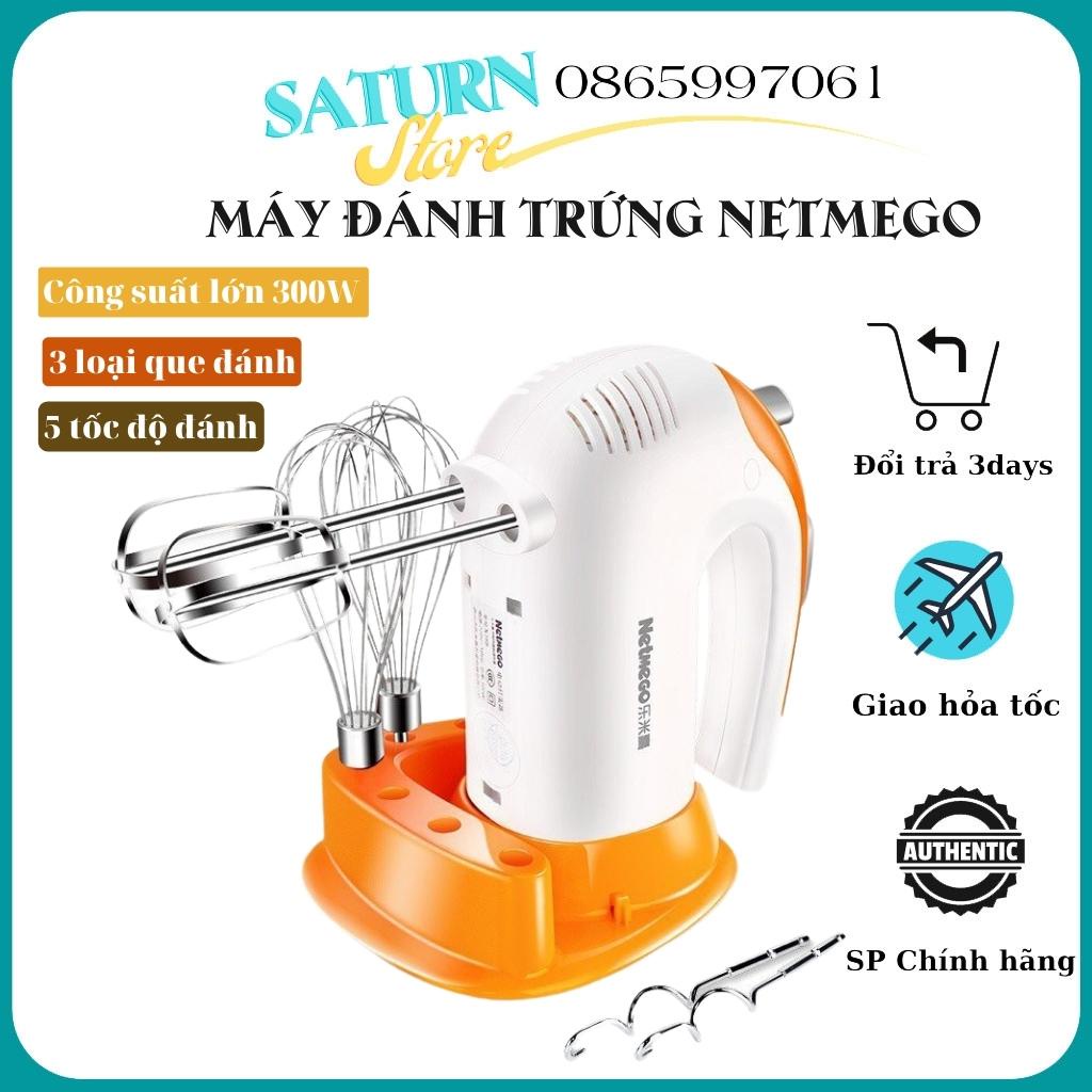 Máy đánh trứng mini, Máy đánh trứng cầm tay Netmego N38D 300W Siêu Nhanh Chất Lượng Tốt, Dễ Sử Dụng - HÀNG CHÍNH HÃNG
