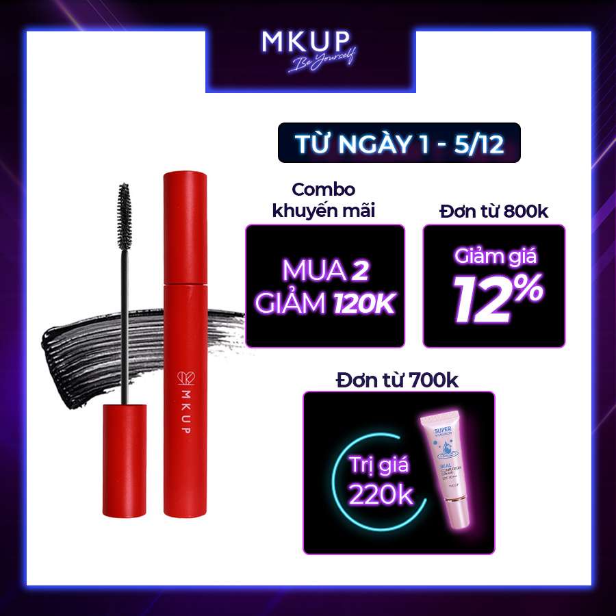 Mascara MKUP làm dài và cong mi- 7gr