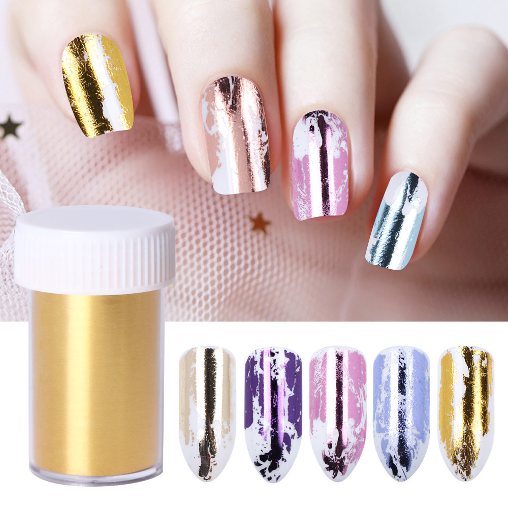 FORBETTER Holographic Laser Nail Decoration Nail Foil Decal Nail Art