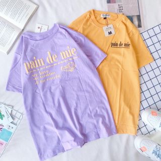 Áo thun ngắn tay cổ tròn - ảnh thật