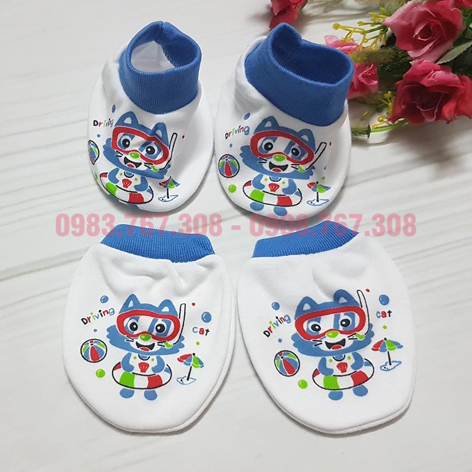 Bao Tay Chân Kerokid Cho Bé Sơ Sinh Chất Cotton - Họa Tiết Đa Dạng, Đủ Màu Cho Bé Trai, Bé Gái - BTT00105