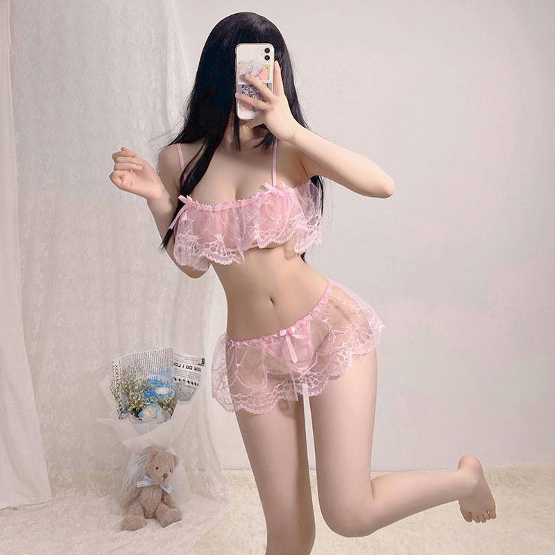 Bộ Đồ Ngủ Hai Mảnh Hóa Trang Cô Hầu Gái Gợi Cảm Thời Trang Cho Nữ