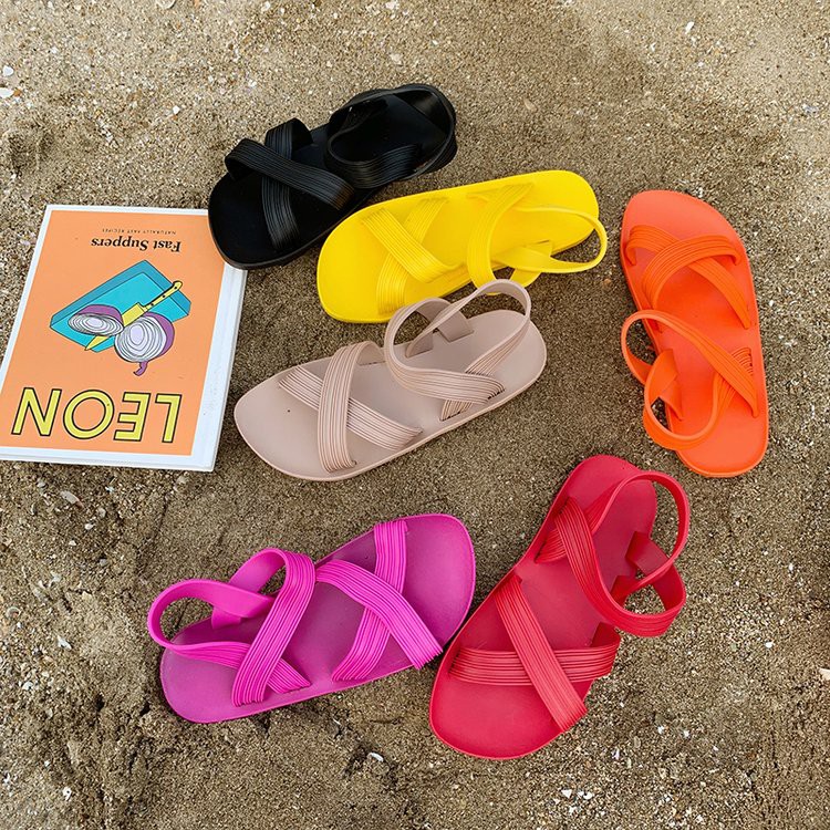 Sandal nhựa quai chéo đi mưa - DG17