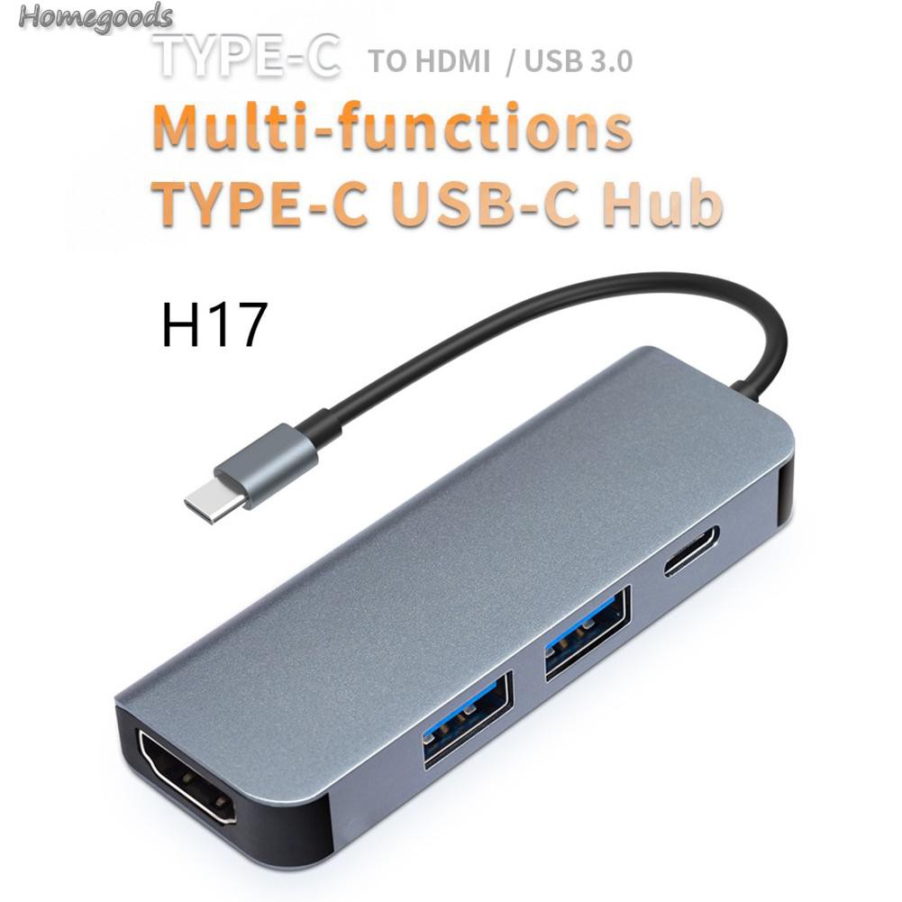 Bộ Chuyển Đổi 4 Trong 1 Usb 3.1 Type-C Hub 4k Hdmi-Compatible 2 Usb3.0 Pd