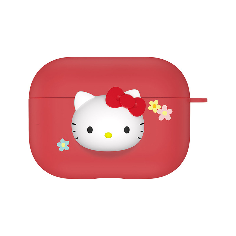 Vỏ Bảo Vệ Hộp Đựng Tai Nghe Airpods Pro / Airpod Pro Hình Mèo Hello Kitty 3d Đáng Yêu 1 2