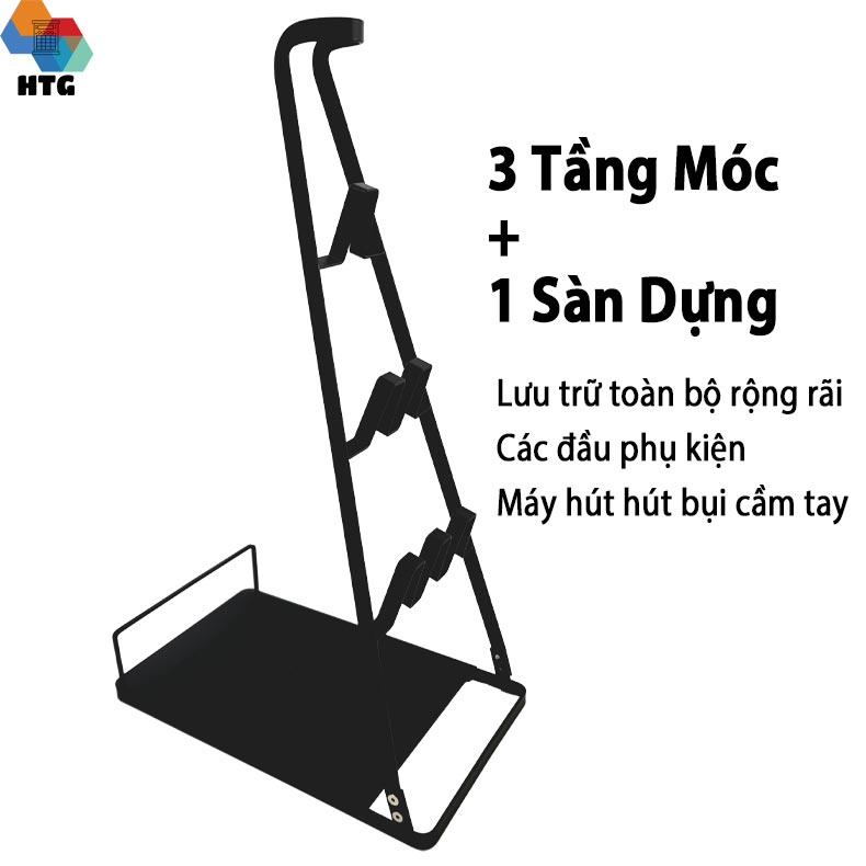 Giá đỡ máy hút bụi cầm tay kim loại khung chắc chắn, dùng cho máy hút bụi airbot và dibea, hàng chính hãng