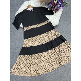 Đầm bigsize dáng suông chất thun, đồ mặc nhà