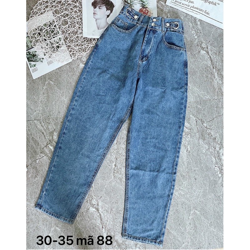 Quần baggy jean nữ MS88 ✈️FREESHIP✈️ quần baggy jean nữ lưng cao size đại từ 55kg đến 80kg hàng VNXK bigsize 2Kjean | BigBuy360 - bigbuy360.vn