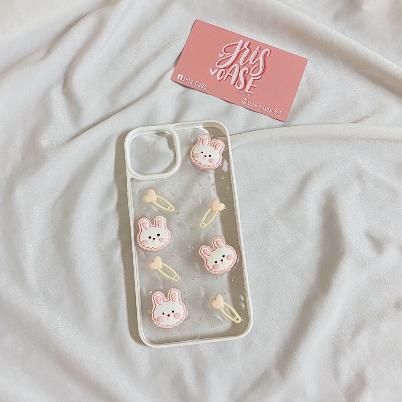 Ốp Lưng Thỏ Kim Tuyến Dành Cho IPhone 13 13Pro