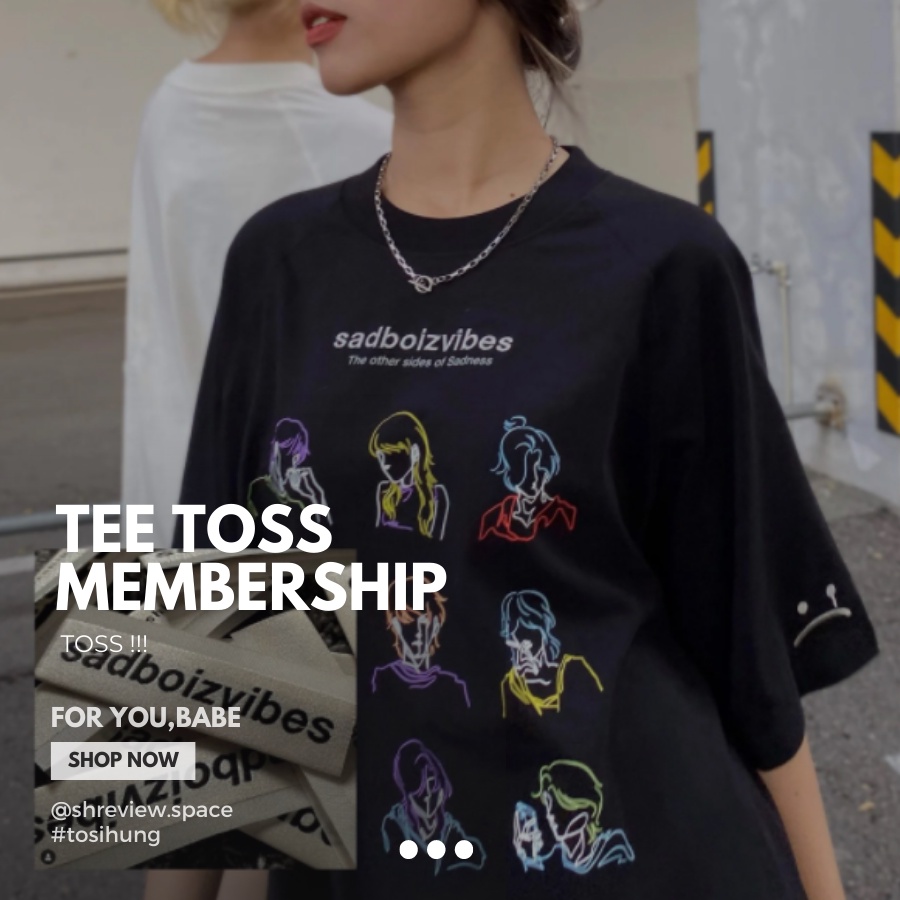 Áo thun 𝗧𝗘𝗘 𝗧𝗢𝗦𝗦 𝗠𝗘𝗠𝗕𝗘𝗥𝗦𝗛𝗜𝗣 ®️ - 𝑯𝒂̀𝒏𝒈 𝒄𝒉𝒊́𝒏𝒉 𝒉𝒂̃𝒏𝒈