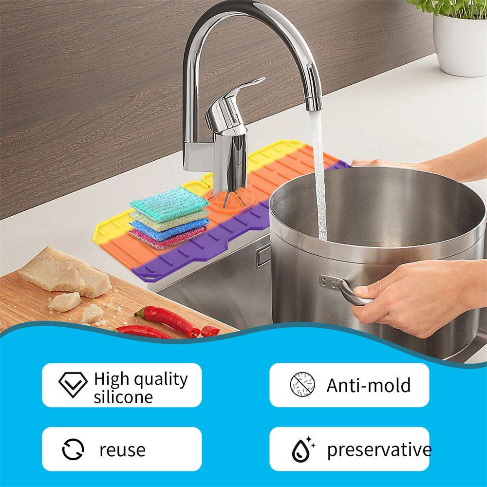 Thảm Lót Bồn Rửa Chén Thấm Hút Nước Chống Văng Có Thể Giặt Rửa