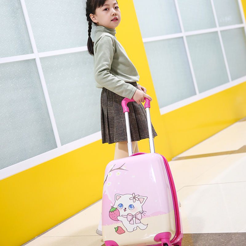 Vali tay kéo 18 inch họa tiết hoạt hình dễ thương cho bé