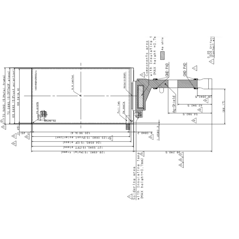 Màn Hình LCD 5.5 Inch 2K Thay Thế Chuyên Dụng Cho Sharp 1440x2560 Panel LS055R1SX04