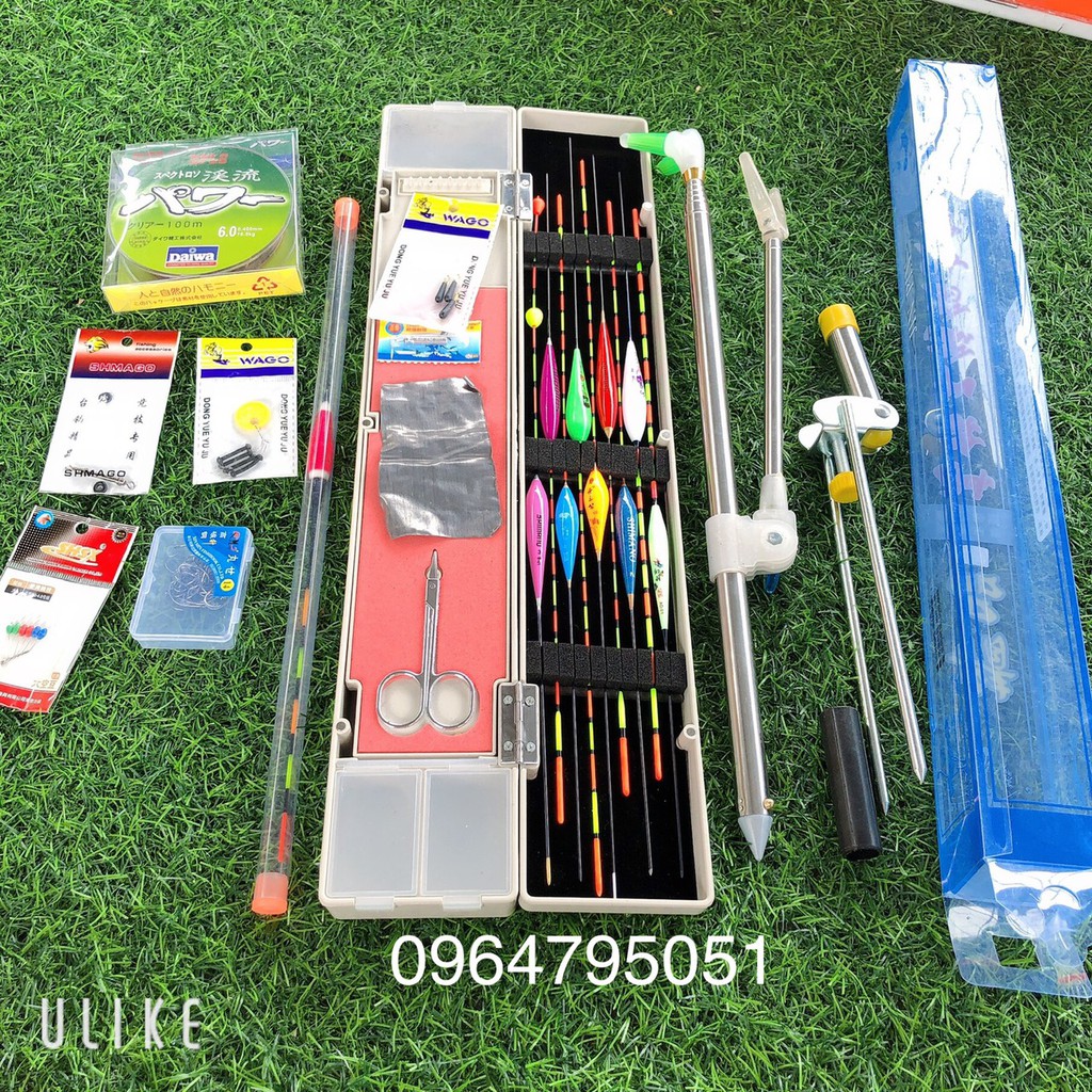 Combo phao câu đài kèm phao câu đài phao chạy và chống cần