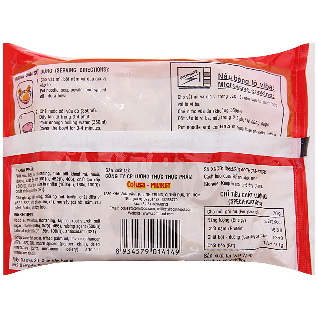 thùng  30 gói mì chay miliket 70g | BigBuy360 - bigbuy360.vn