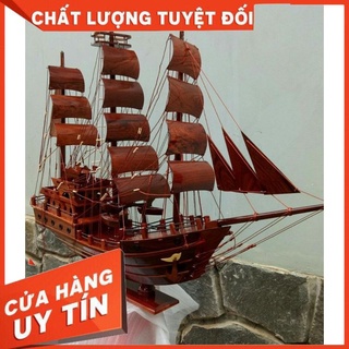 Thuyền buồm thái lan dài 80-100cm gỗ cẩm lai - thuyền trang trí phong thủy