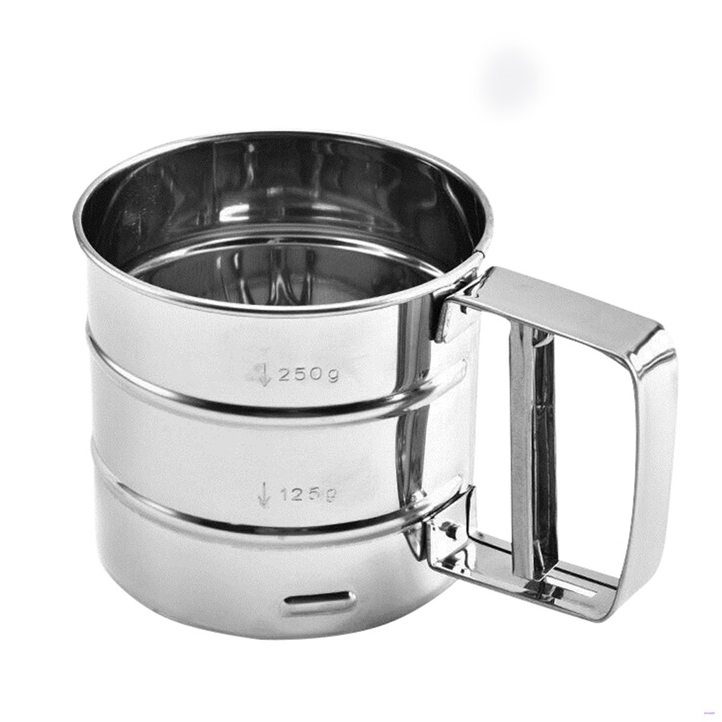 Cốc thép không gỉ rây bột tiện lợi cho nhà bếp