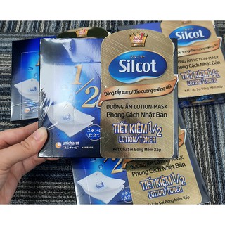 Bông Tẩy Trang, Đắp Dưỡng Silcot Miếng Đôi Tiện Dụng (40 Miếng)