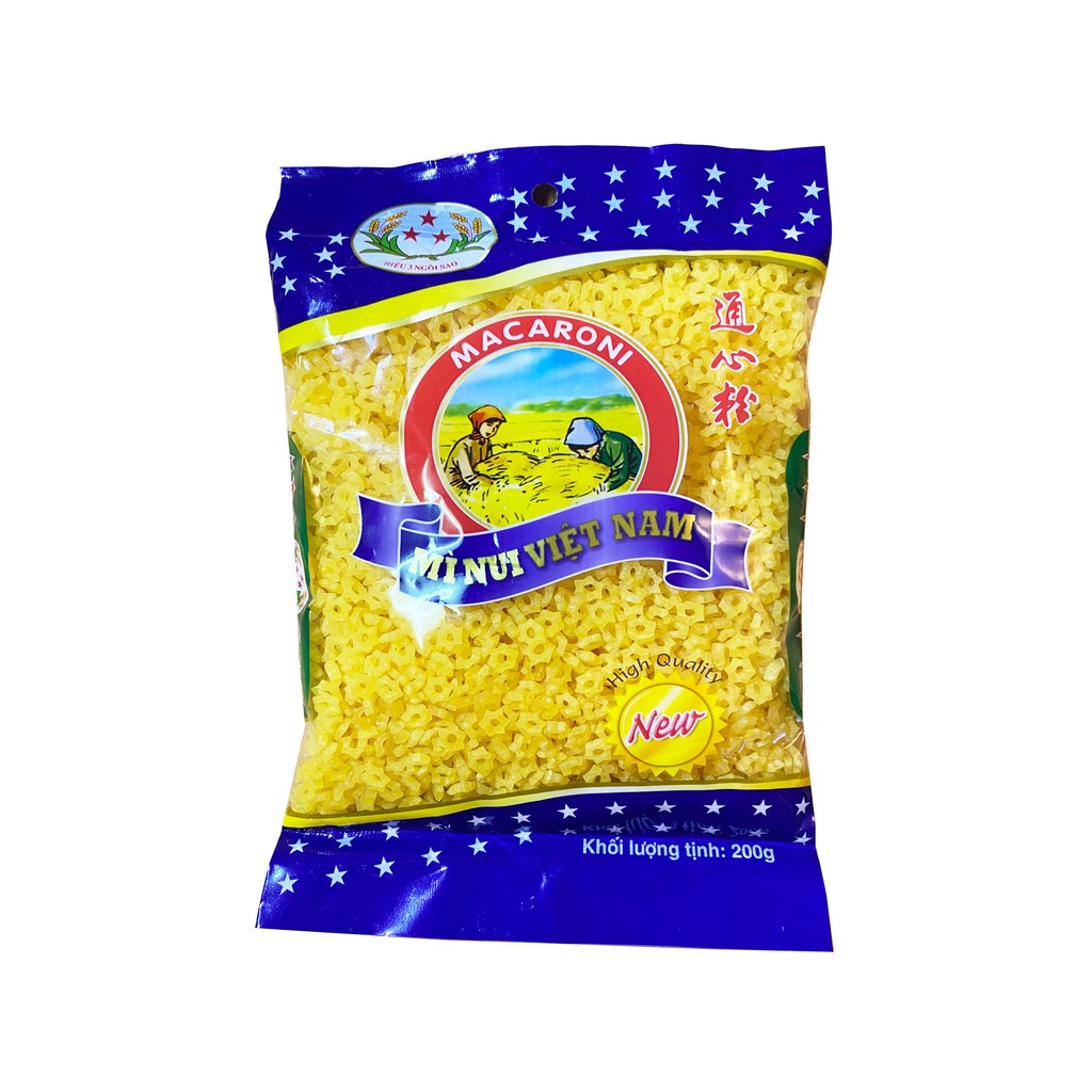 Nui hình sao Macaroni gói 200g Thương Hiệu Ba Sao | BigBuy360 - bigbuy360.vn