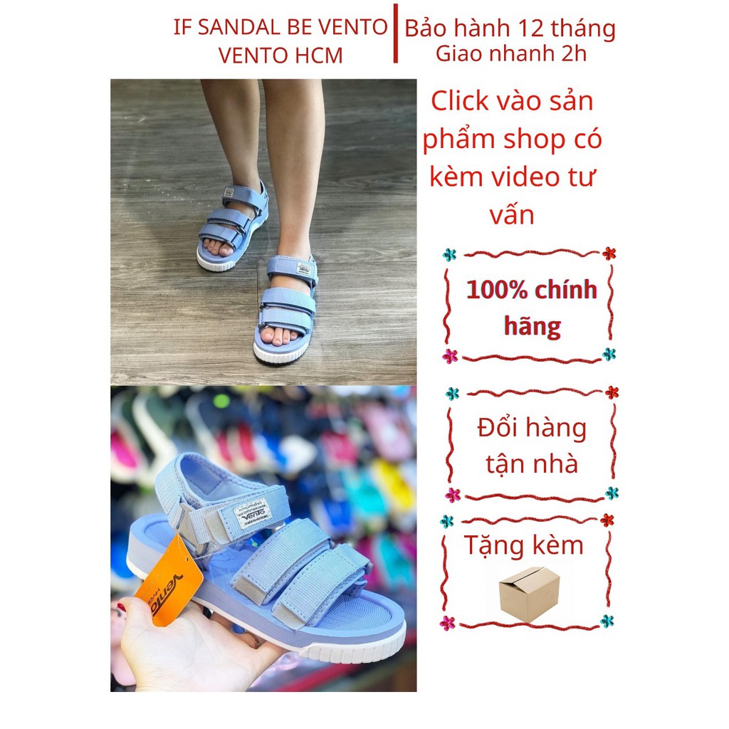 Giày Sandal Nữ VENTO Đế Cao 3cm Dòng Unisex Cao Cấp NV9801