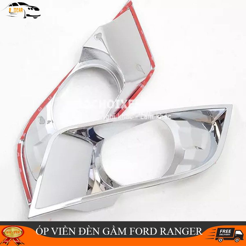 Ốp viền đèn gầm xe Ford Ranger 2016-2019