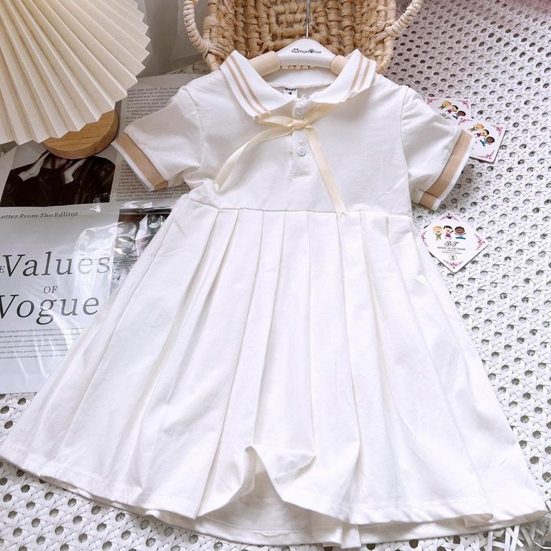 VÁY POLO BABY DOLL ĐÍNH NƠ CHO BÉ